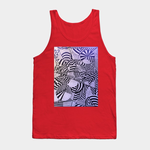 Extreme Gradient Tank Top by Loose Tangent Arts